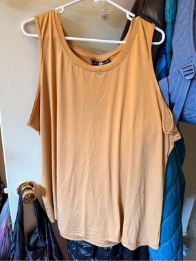 Ashley Stewart Women's Tank Top in Mustard Yellow